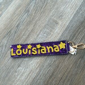 LSU Louisiana Keychain